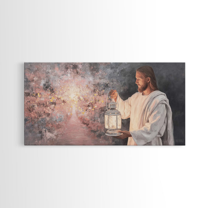 Path of Glory – Framed Canvas Print – Jesus Painting – Christian Wall Art – Christian Art Canvas – Christian Christmas