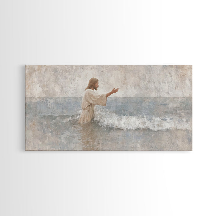 Morning Of Hope – Framed Canvas Print – Christian Art Canvas – Jesus Painting – Christian Wall Art – Subtle Christian Art – Christian Chris