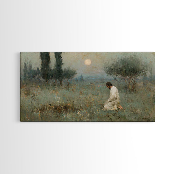 Childlike Faith – Framed Canvas Print – Christian Wall Art – Jesus Painting – Christian Art Work – Modern Christian Art – Christian Christm
