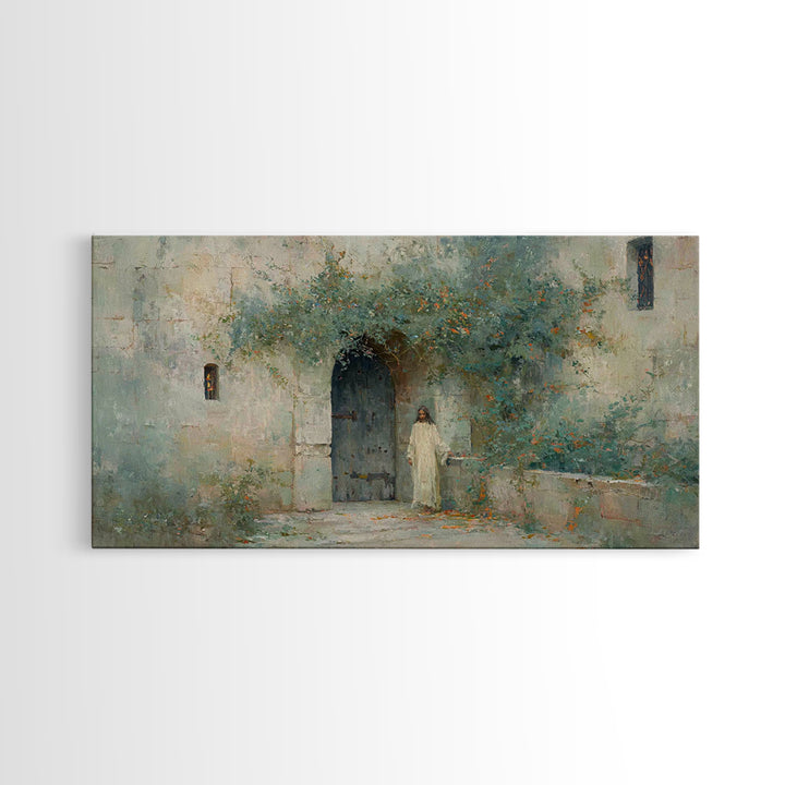 Quiet Calling, Framed Canvas Print, Christian Wall Art, Christian Art Canvas, Jesus Painting, Moody Christian Art, Christian Home Decor