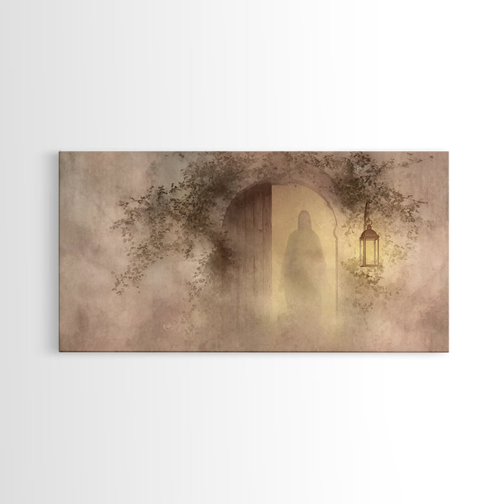 Holy Invitation, Framed Canvas Print, Christian Art Canvas, Christian Wall Art, Jesus Painting, Minimalist Christian Art, Christian Gift Id