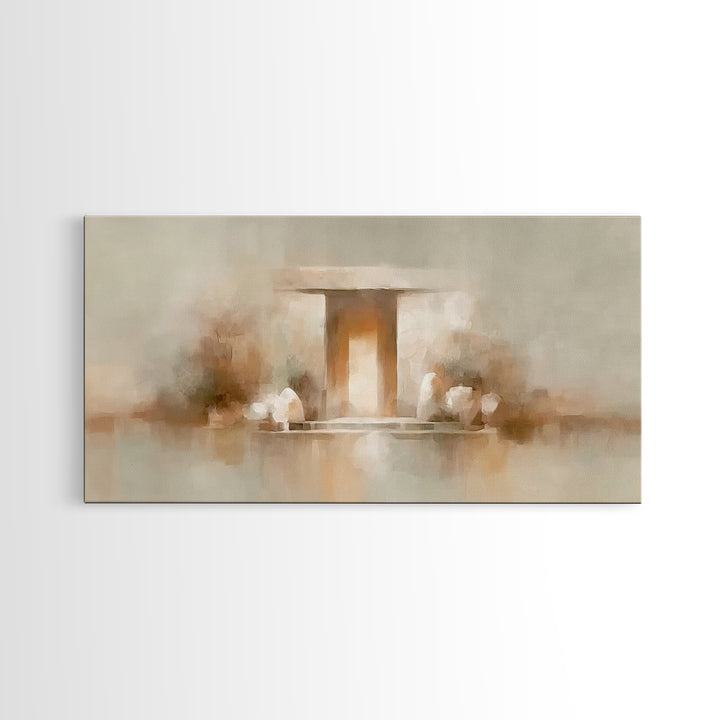 Radiant Tomb – Framed Canvas Print – Christian Art Canvas – Christian Wall Art – Jesus Painting – Christian Christmas Art – Christian Decor