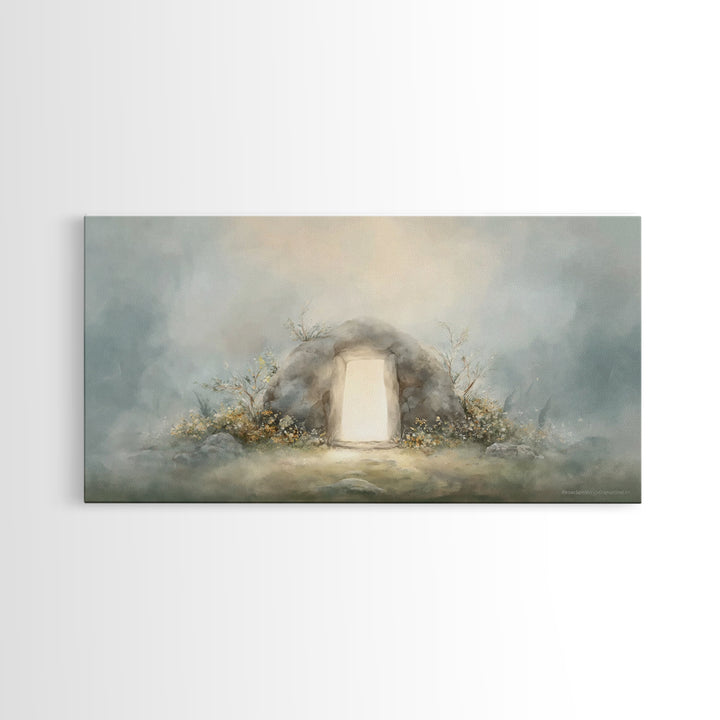 Eternal Dawn | Framed Canvas Print | Christian Art | Christian Wall Art | Jesus Painting | Large Christian Art | Christmas Art