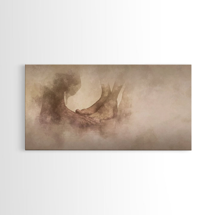 Sacred Steps, Framed Canvas Print, Christian Art Canvas, Christian Wall Art, Christian Painting, Subtle Christian Art, Christian Art Gift
