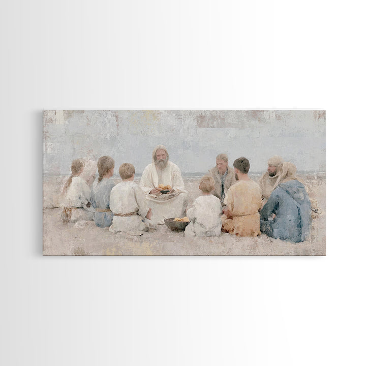 Crown Of Dawn – Framed Canvas Print – Jesus Painting – Christian Wall Art – Large Christian Painting – Christian Art Canvas – Christian Dec