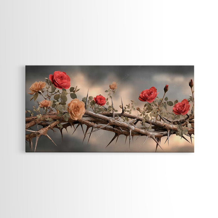 Heaven’s Bloom | Framed Canvas Print | Christian Art Canvas | Christian Wall Art | Christian Decor | Modern Christian Art | Christian Paint