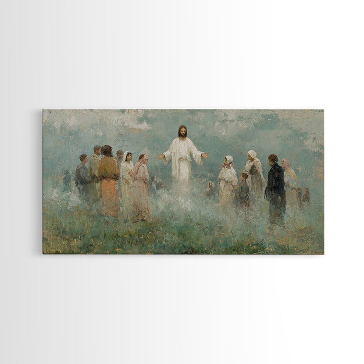 Holy Communion – Framed Canvas Print – Christian Art Print – Christian Wall Art – Jesus Canvas Art – Christian Art Gift – Large Christian P