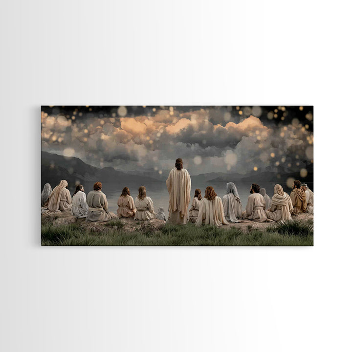 Dawn Of Mercy – Framed Canvas Print – Christian Wall Art – Jesus Painting – Christian Art Canvas – Christian Christmas Art – Christian Deco