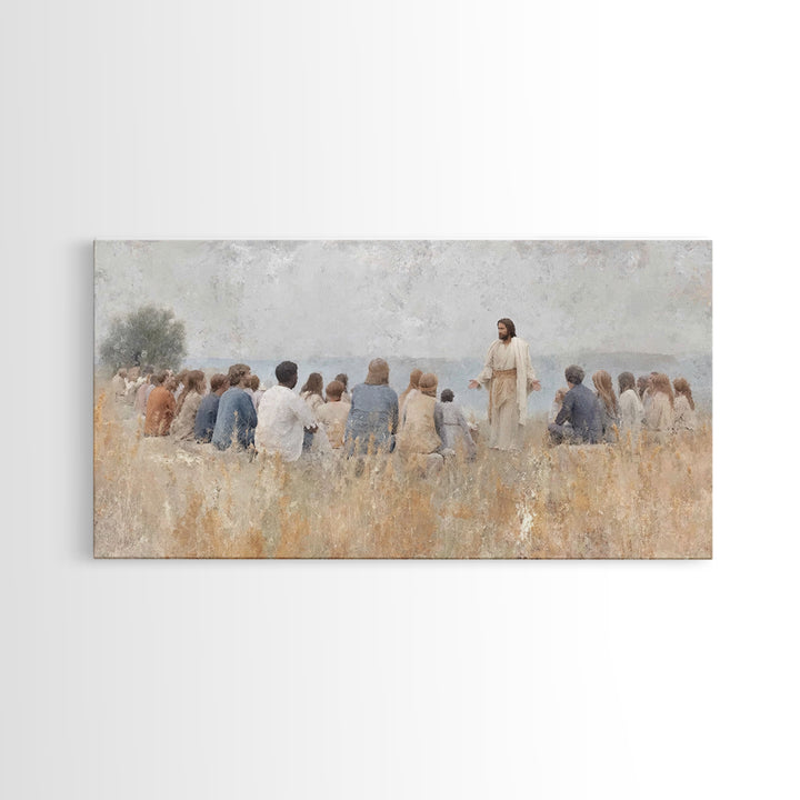 Quiet Revelation – Framed Canvas Print – Christian Art Canvas – Jesus Painting – Moody Christian Art – Christian Wall Art – Christian Chris