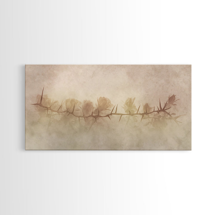 Thorns Of Redemption – Framed Canvas Print – Christian Wall Art – Christian Art Canvas – Abstract Christian Art – Christian Gift Ideas – Ch