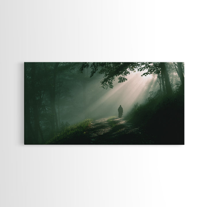 Path Of Mercy – Framed Canvas Print – Christian Art Canvas – Moody Christian Art – Jesus Painting – Christian Wall Art – Christian Gift Ide