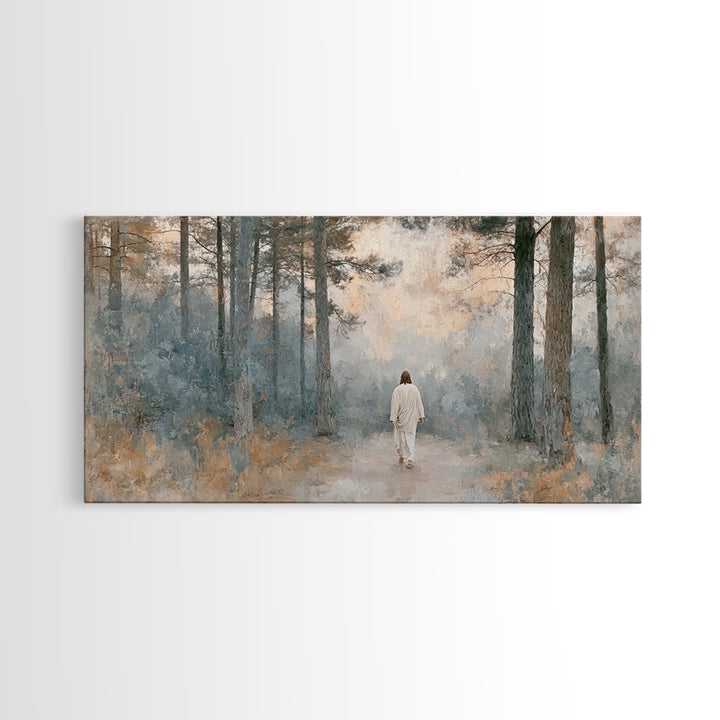Forest Of Peace – Framed Canvas Print – Christian Art Canvas – Christian Wall Art – Jesus Painting – Subtle Christian Art – Christian Art G