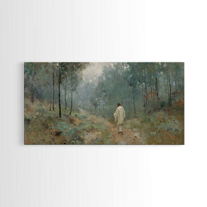 Guided Dawn – Framed Canvas Print – Christian Art Canvas – Large Jesus Painting – Christian Wall Art – Christian Art Print – Subtle Christi