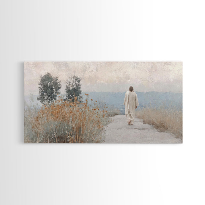 Horizon Of Peace | Framed Canvas Print | Christian Art Canvas | Jesus Painting | Christian Decor | Christmas Art