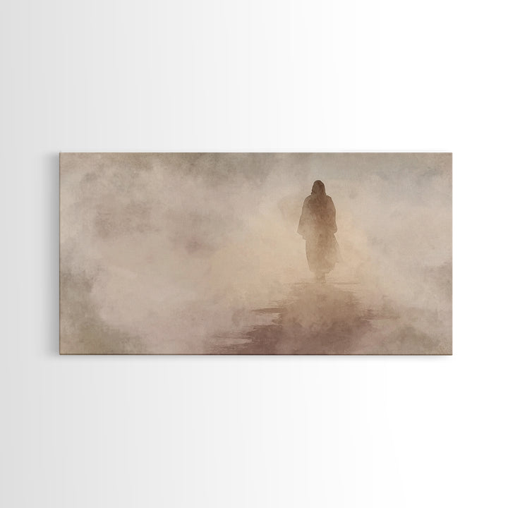 Pathway Of Hope – Framed Canvas Print – Christian Wall Art – Jesus Painting – Christian Art Canvas – Christian Christmas Art