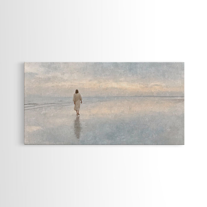 Dawn Of Mercy – Framed Canvas Print – Christian Wall Art – Jesus Painting – Christian Art Canvas – Christian Christmas Art – Christian Gift