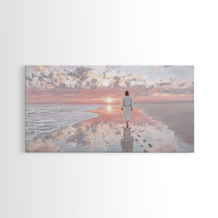 Path Of Grace – Framed Canvas Print – Christian Art Canvas – Jesus Painting – Christian Wall Art – Christmas Art Prints – Christian Decorat