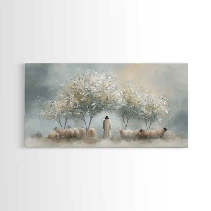 Blossom Keep – Framed Canvas Print – Christian Art Print – Christian Art Canvas – Christian Wall Art – Jesus Painting – Modern Christian Pa