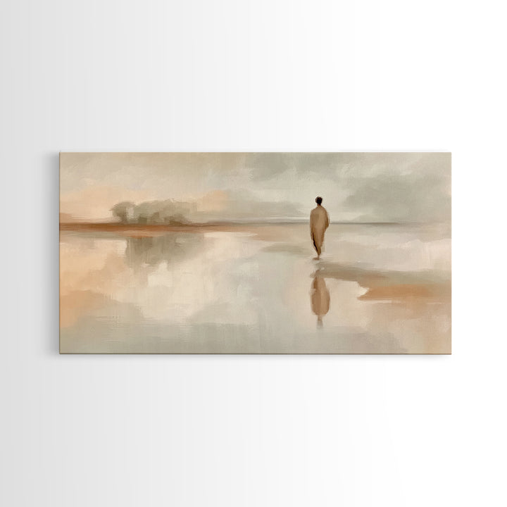 Gentle Spirit Trail | Framed Canvas Print | Christian Art Canvas | Christian Wall Art | Jesus Painting | Christian Gift Ideas | Christmas A