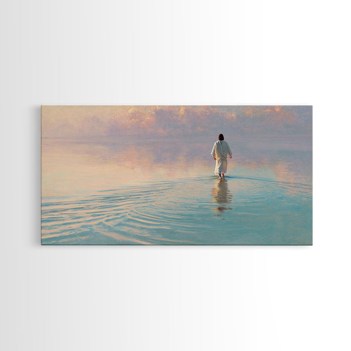 Dawn Of Mercy – Framed Canvas Print – Christian Wall Art – Christian Art Canvas – Jesus Painting – Christian Christmas Art – Christmas Art