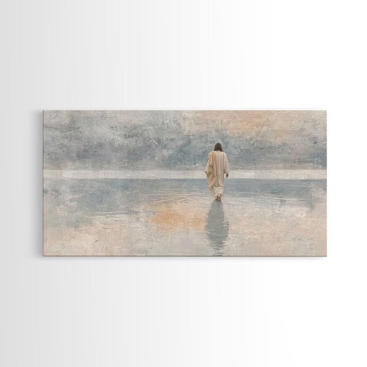 Horizon Of Faith – Framed Canvas Print – Christian Art Canvas – Christmas Art – Jesus Painting – Christian Wall Art – Christian Christmas A