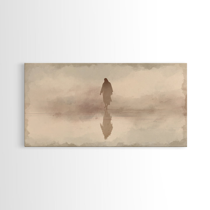Gentle Morning Light – Framed Canvas Print – Christmas Art – Christian Christmas Art – Christian Art Canvas – Christian Wall Art – Jesus Pa