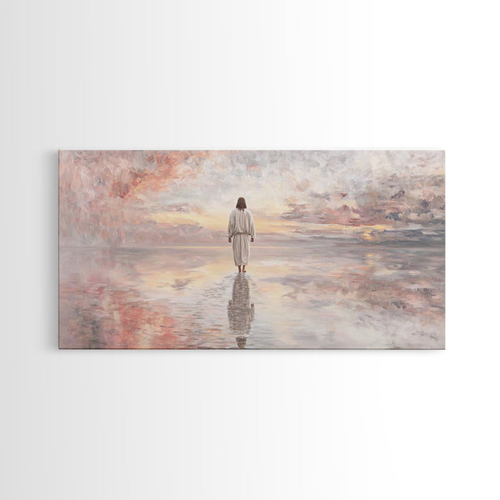 Pathway Of Hope – Framed Canvas Print – Jesus Painting – Christian Wall Art – Christian Christmas Art – Christian Art Canvas – Christmas Ar
