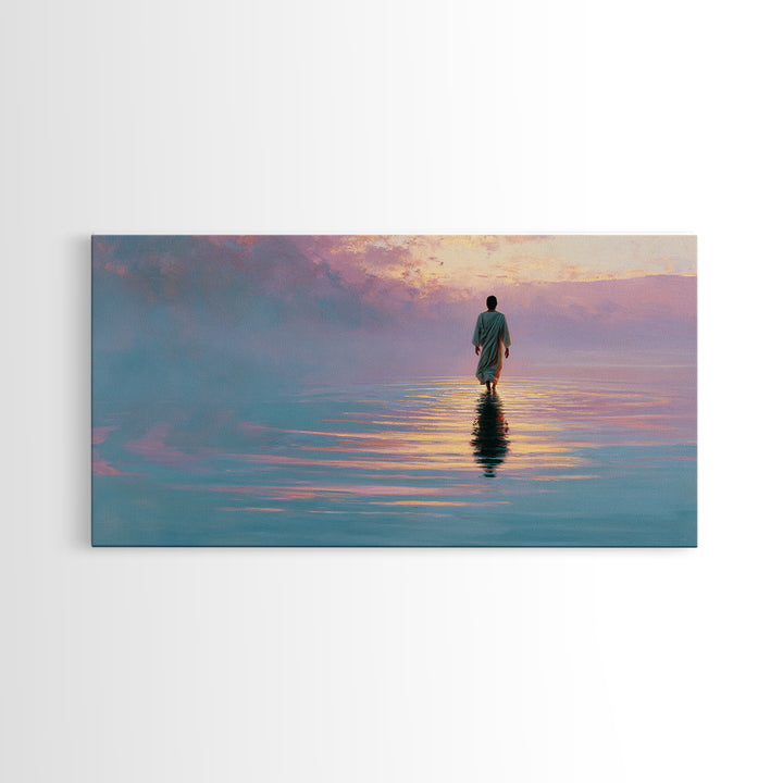 Fields Of Grace – Framed Canvas Print – Christian Wall Art – Christmas Art – Christian Art Canvas – Christian Christmas Art – Jesus Paintin