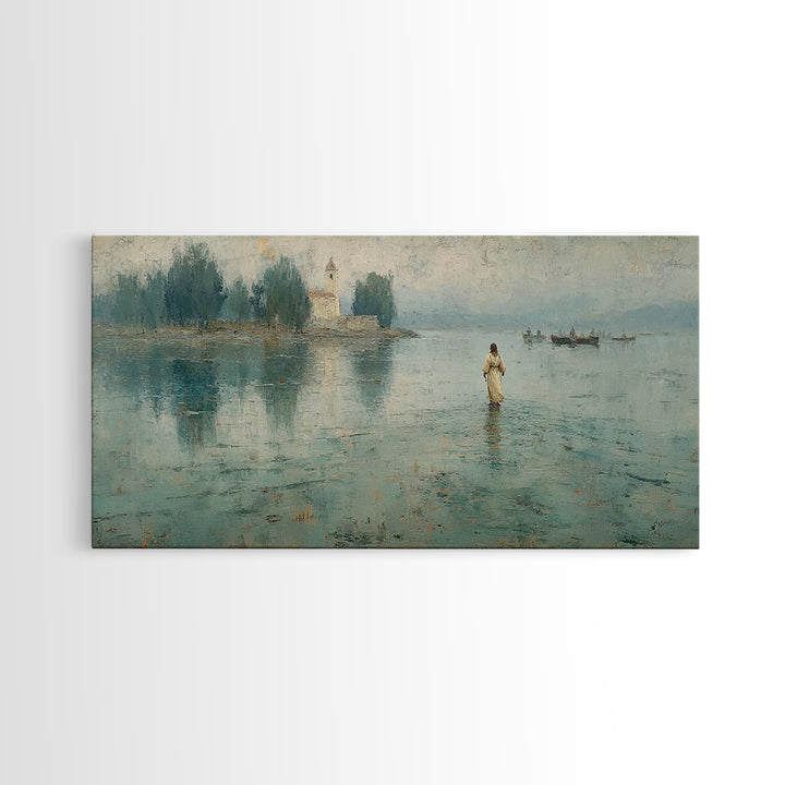 Sky Of Promise – Framed Canvas Print – Christian Christmas Art – Christian Wall Art – Christian Art Canvas – Jesus Painting – Christmas Art