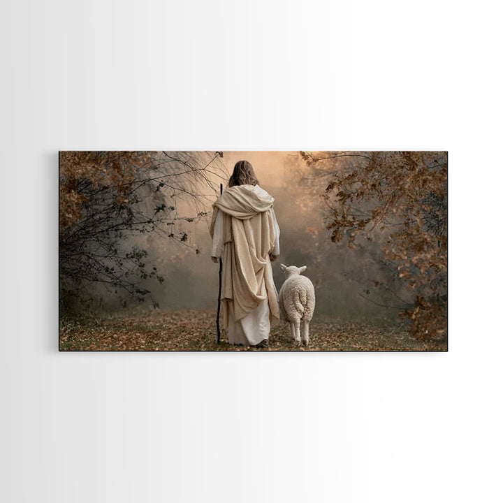 Path Of Peace – Framed Canvas Print – Christian Art Canvas – Christian Gift – Jesus Art Print – Christian Christmas Art – Christian Decor