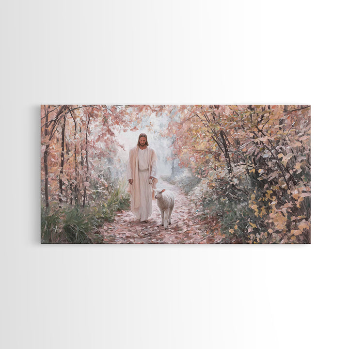 Fields Of Mercy – Framed Canvas Print – Christian Christmas Art – Christian Art Canvas – Jesus Painting – Christian Wall Art – Faith Art