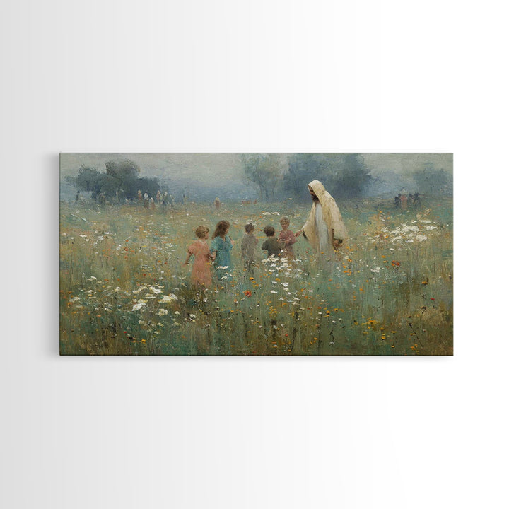 Children Of Light – Framed Canvas Print – Christian Wall Art – Christian Art Canvas – Jesus Painting – Christian Christmas Art – Christian