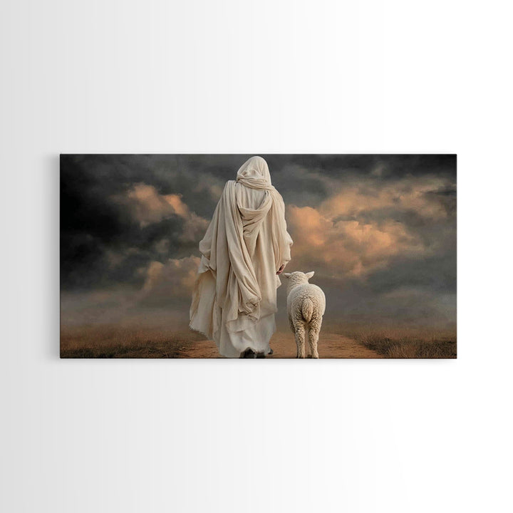 Stormless Guidance – Framed Canvas Print – Christian Wall Art – Jesus Painting – Christian Art Canvas – Christian Christmas Art – Large Chr
