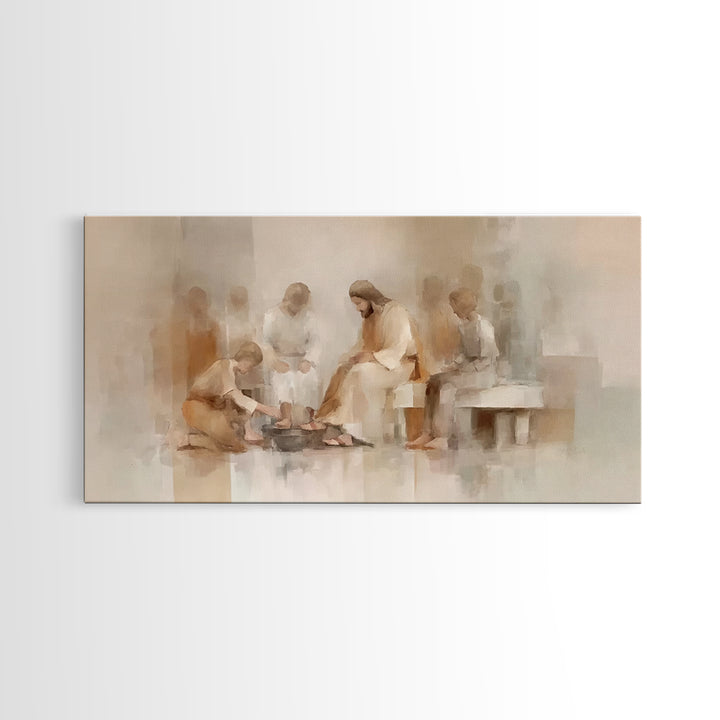 Circle Of Mercy – Framed Canvas Print – Christian Art Canvas – Christian Wall Art – Jesus Painting – Subtle Christian Art – Christian Chris