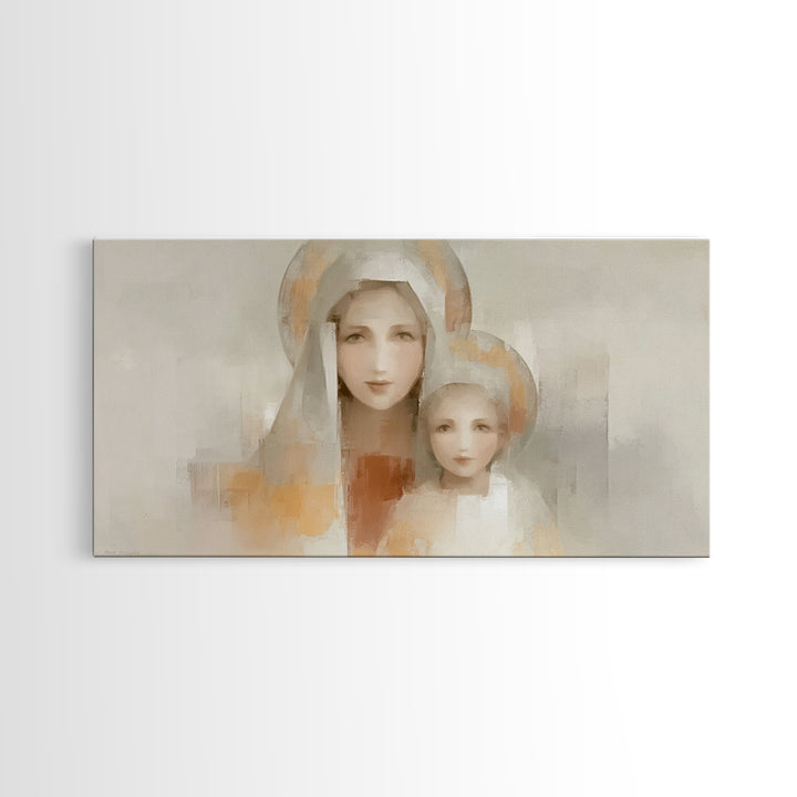 Sacred Reflection – Framed Canvas Print – Jesus Wall Art – Christian Art Canvas – Christian Decor for Home – Subtle Christian Paintings – C