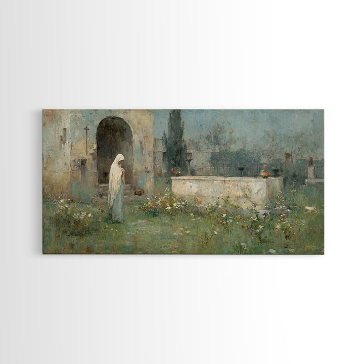 Eternal Bloom – Framed Canvas Print – Christian Wall Art – Large Christian Art – Christmas Art – Christian Art Canvas – Jesus Painting