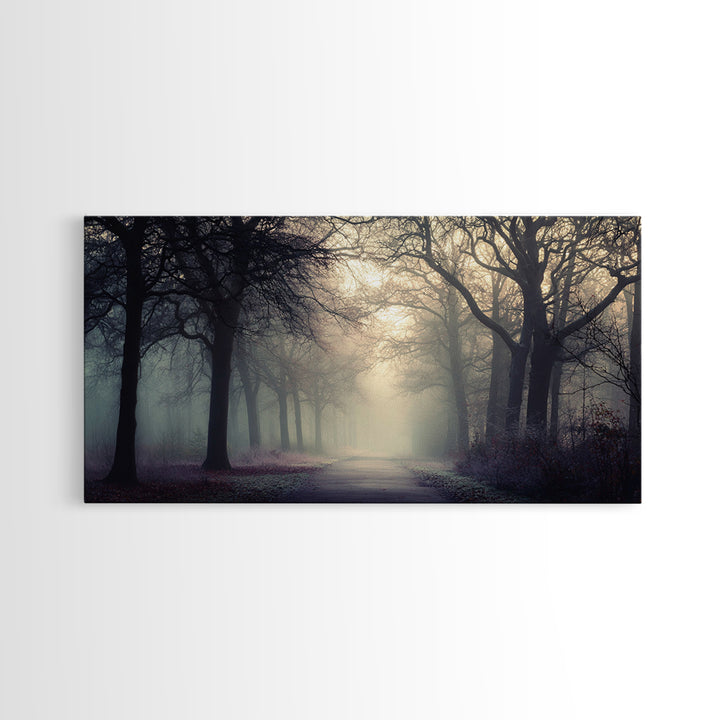 Forest Of Grace – Framed Canvas Print – Christian Wall Art – Christian Art Canvas – Moody Christian Art – Christmas Art – Jesus Painting