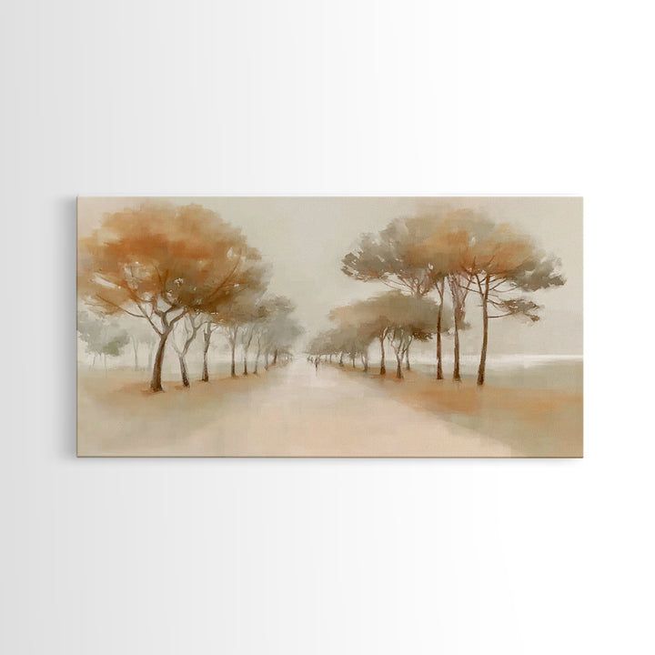 Autumn Walk Light – Framed Canvas Print – Christian Wall Art – Christian Art Canvas – Subtle Christian Art – Christian Gift Ideas
