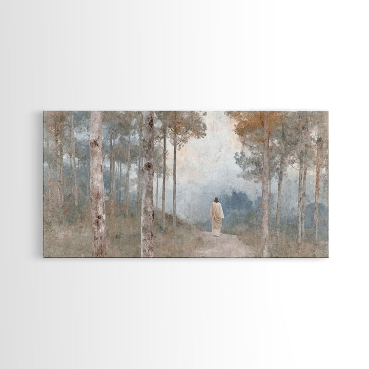 Path Of Mercy – Framed Canvas Print – Christian Wall Art – Christian Art Canvas – Jesus Painting – Subtle Christian Art – Christmas Art