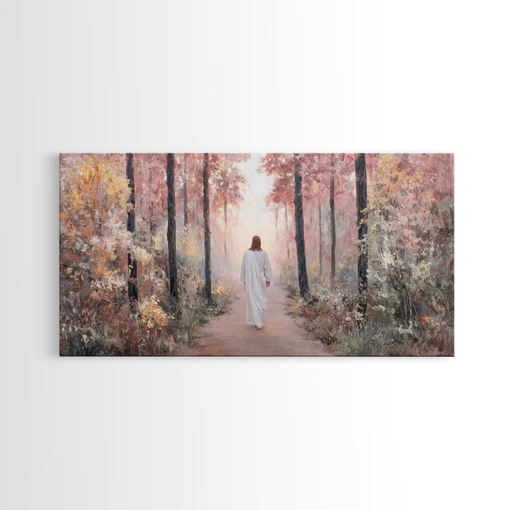 Light Of Peace – Framed Canvas Print – Christian Wall Art – Christian Art Canvas – Jesus Painting – Christian Art – Christmas Art