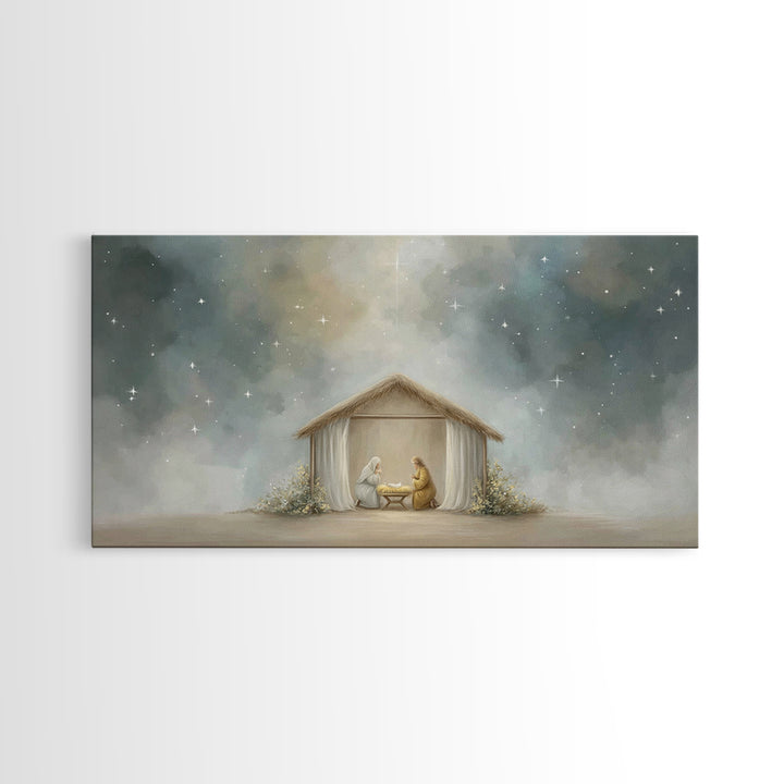 Autumn Grace Walk – Framed Canvas Print – Christian Wall Art – Christian Art Canvas – Subtle Christian Art – Jesus Painting – Art Print