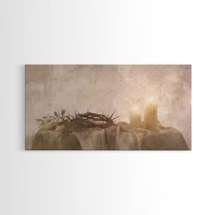 Light Of Hope | Framed Canvas Print | Christian Art Prints | Modern Christian Art | Christian Gift Ideas | Christmas Wall Art