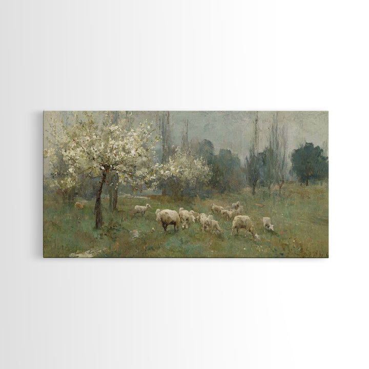 Fields Of Mercy, Framed Canvas Print, Christian Wall Art, Jesus Art Print, Christian Christmas Art, Modern Christian Art