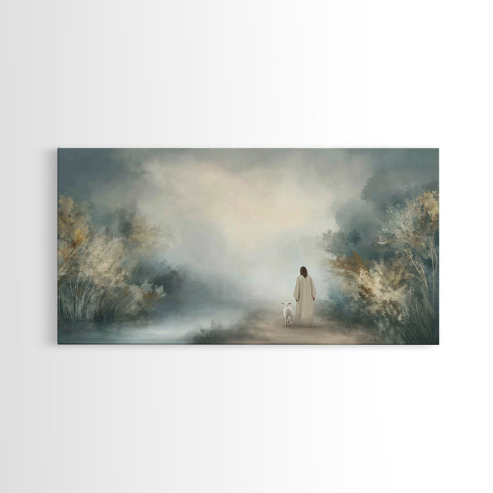 Everlasting Peace, Framed Canvas Print, Christian Art Canvas, Jesus Painting, Christian Wall Art, Modern Christian Art, Christian Christmas