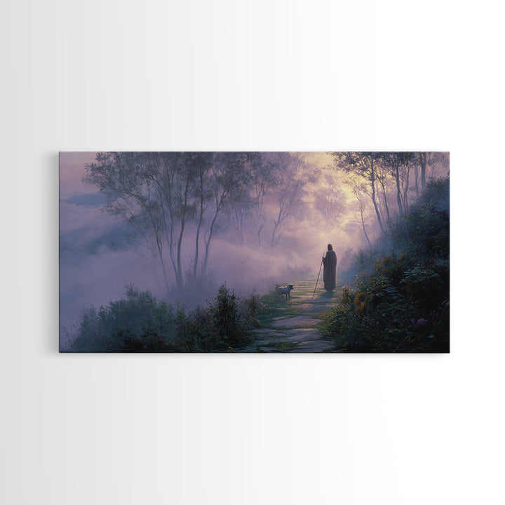 Graceful Fields – Framed Canvas Print – Christian Art Canvas – Christian Wall Art – Jesus Painting – Vintage Christian Art – Christian Deco