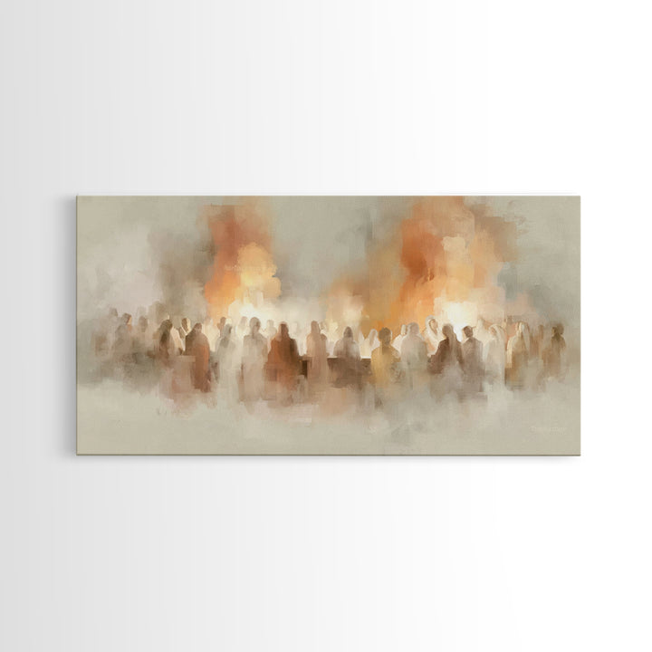 Gathered Glory – Framed Canvas Print – Christian Art Canvas – Christian Wall Art – Modern Christian Art – Christian Decorations – Christmas