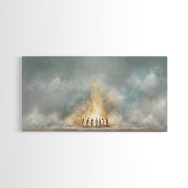 Eternal Light – Framed Canvas Print – Christian Art Canvas – Jesus Painting – Christian Christmas Art – Christian Wall Art