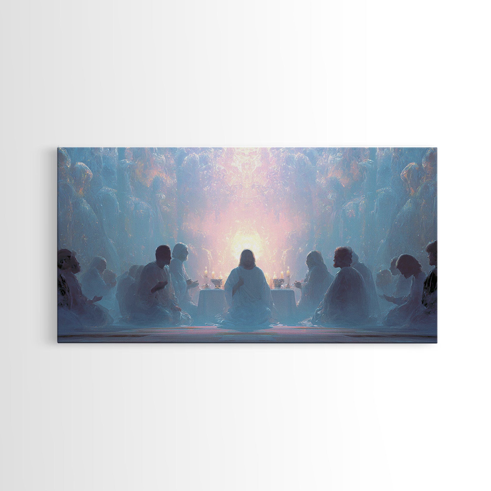 Feast Frame Design Celestial Feast | Framed Canvas Print | Christian Wall Art | Christian ...