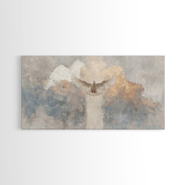 Heavenly Flight | Framed Canvas Print | Christian Art Canvas | Subtle Christian Art | Christian Decorations | Christian Gift