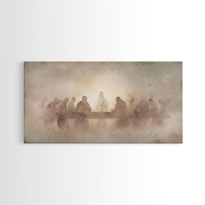 Last Supper Reverence – Framed Canvas Print – Christian Wall Art – Christian Art Canvas – Jesus Painting – Christian Christmas Art – Christ